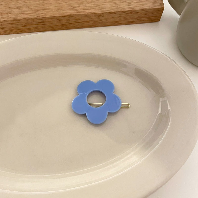 Cute Flower Hairpin Candy Color Hairpin Side Clip Hair Ornament