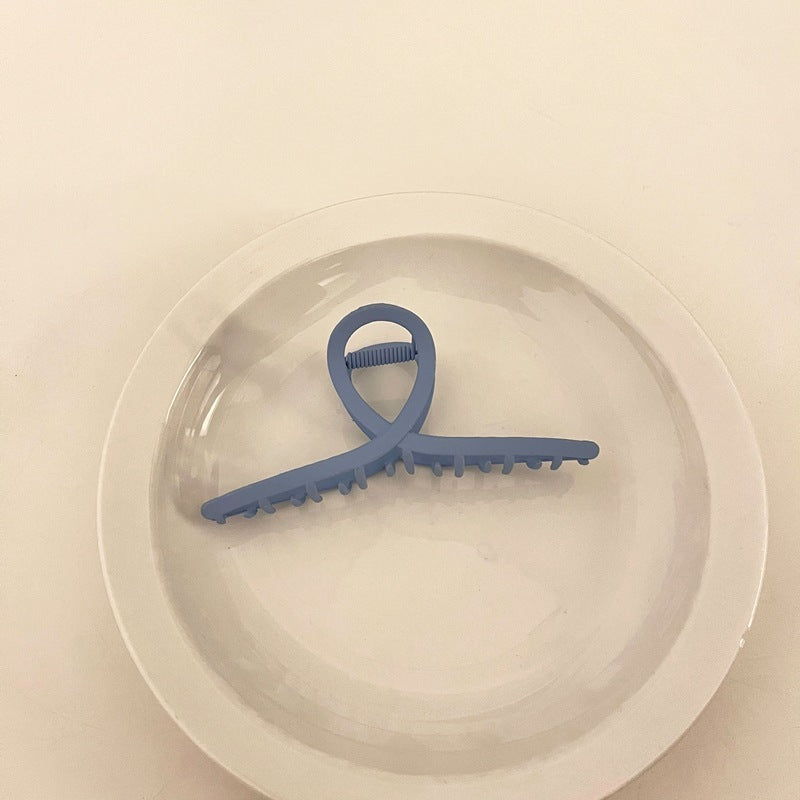 Frosted Candy Color Grabbing Clip All-match Hair Grabbing Plate Hairpin