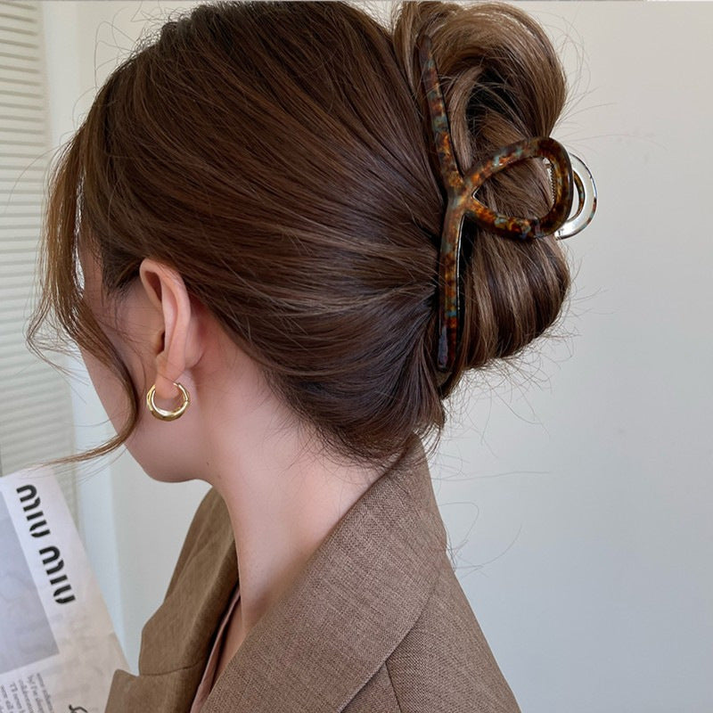 Best Retro French Simple Hair Clip Women