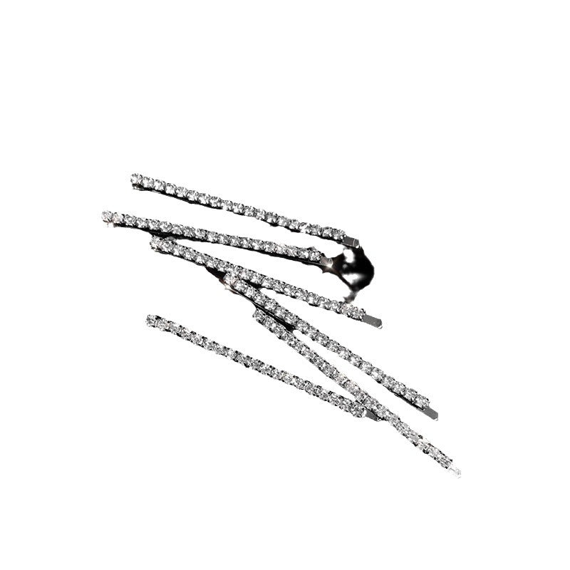 Popular Best Rhinestone Hair Clip Bar Shaped Clip BB Clips