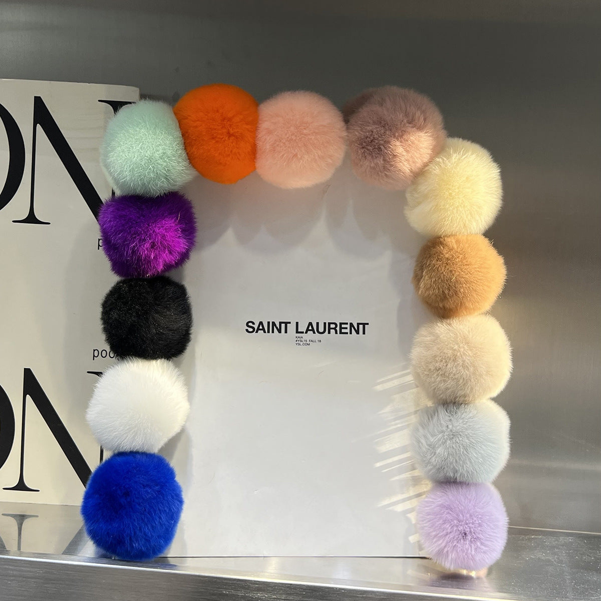 Elegant Pompons Barrettes Back Head