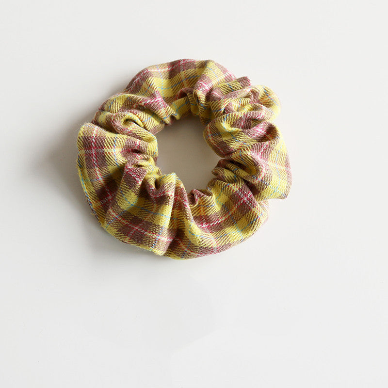 Ins Lattice System Large Intestine Hair Ring Simple Bm Pig Large Intestine Ring