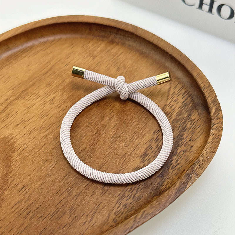 Spiral Pattern Hair Rope Bold Knotted Hair Ring Simple