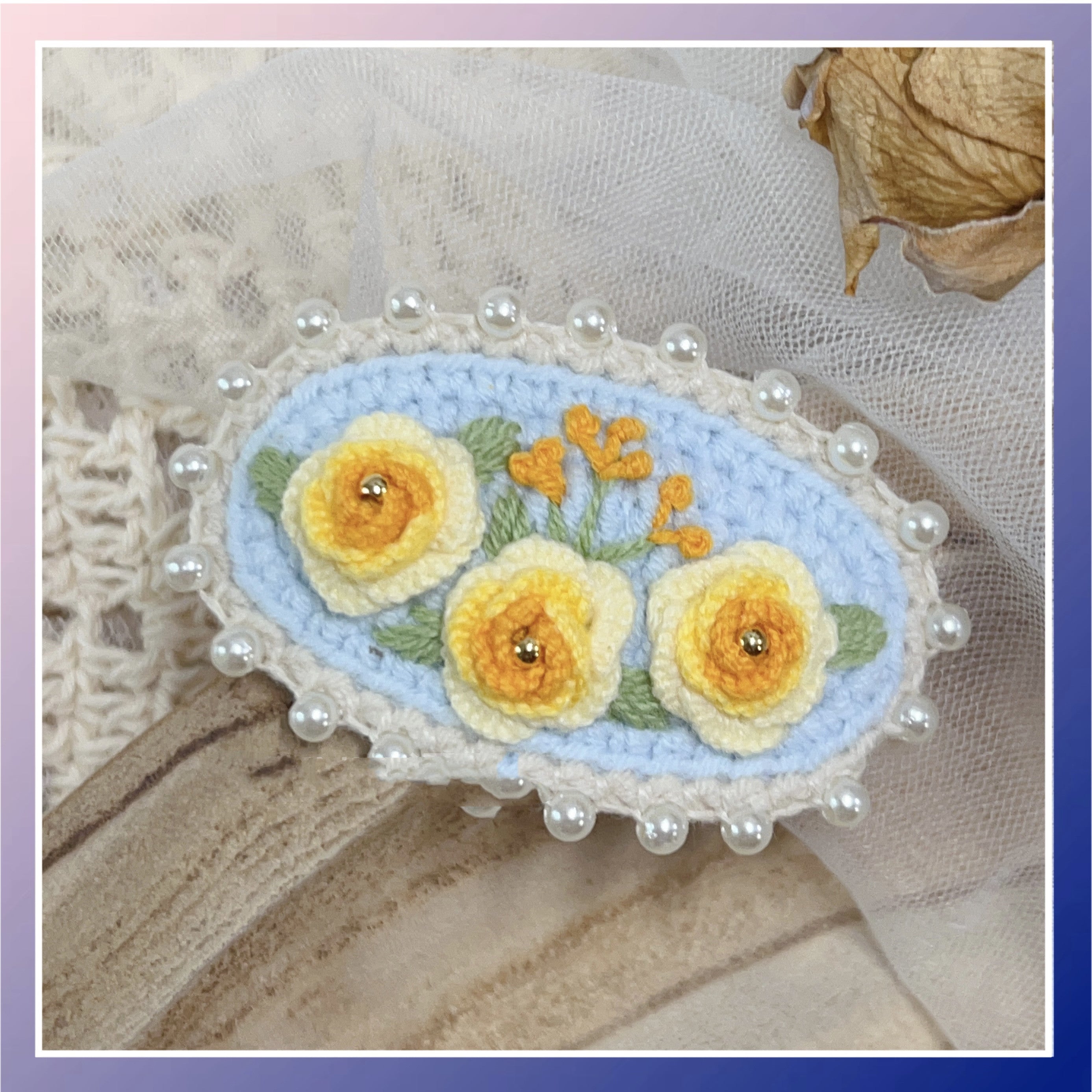 Fashion Braided Yarn Three-dimensional Hair Clip