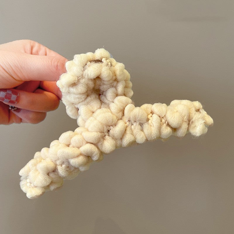 Back Head Curling Hair Simple Temperament Wool Hair Clip