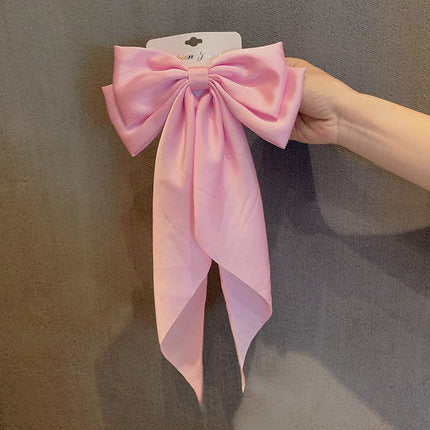 French Chiffon Bow Ribbon Hair Clip