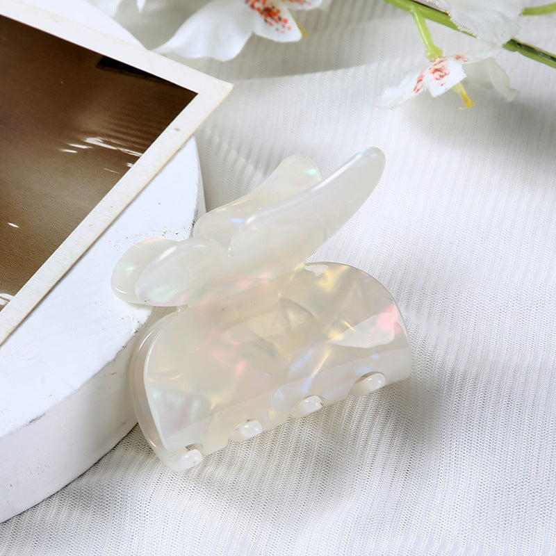 Hair Accessories Fashion Butterfly Acetate Plate Grab Clip Marbled Back Head