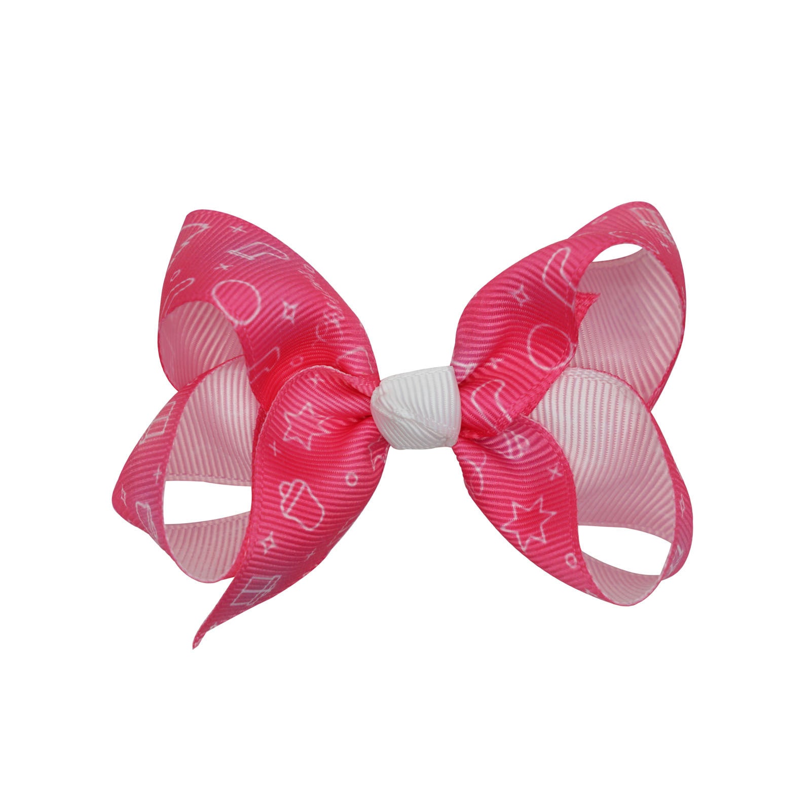 Santa Claus Printed Bow Barrettes European And American