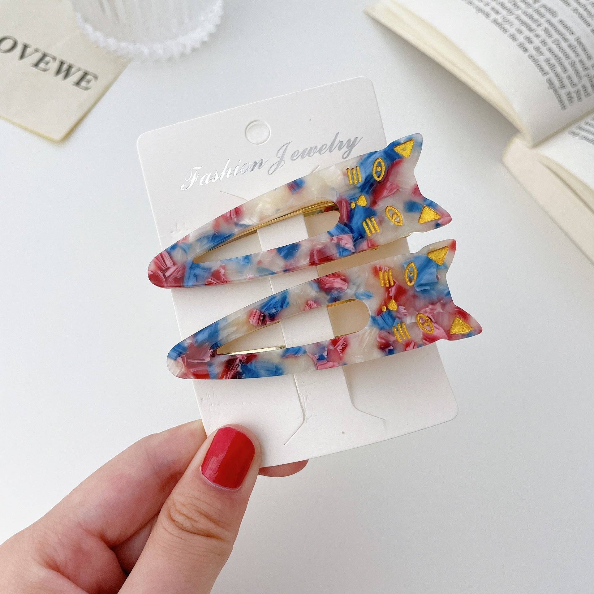 Women's Acetate Plate Bangs Hair Clip