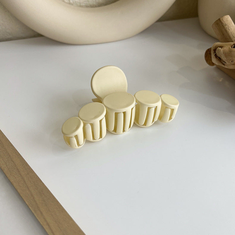 Brown-colored Back Of The Head Large Plate Hair Clip