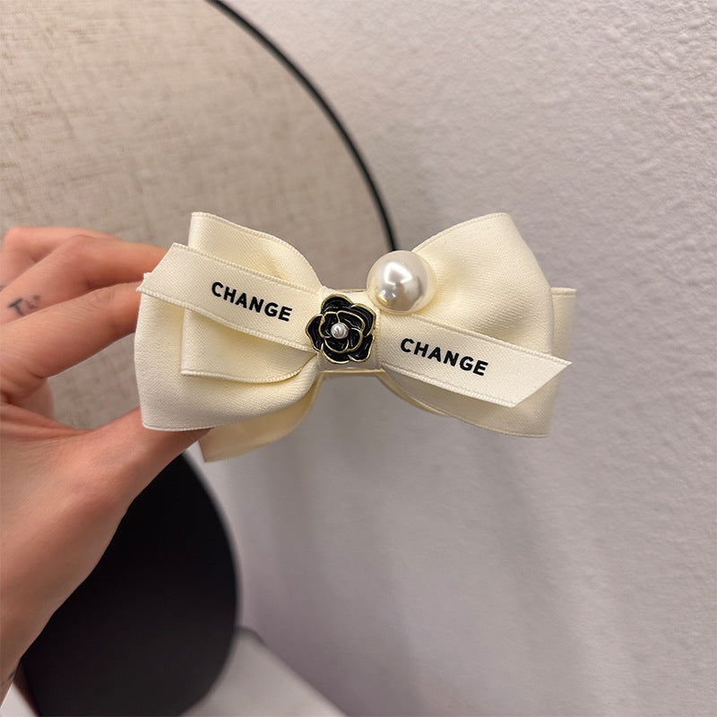 Retro Exquisite Camellia Bowknot-shape Lock Hair Clip