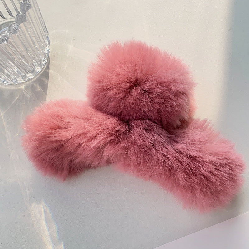 Best Korea Real Otter Hair Hair Clip Female