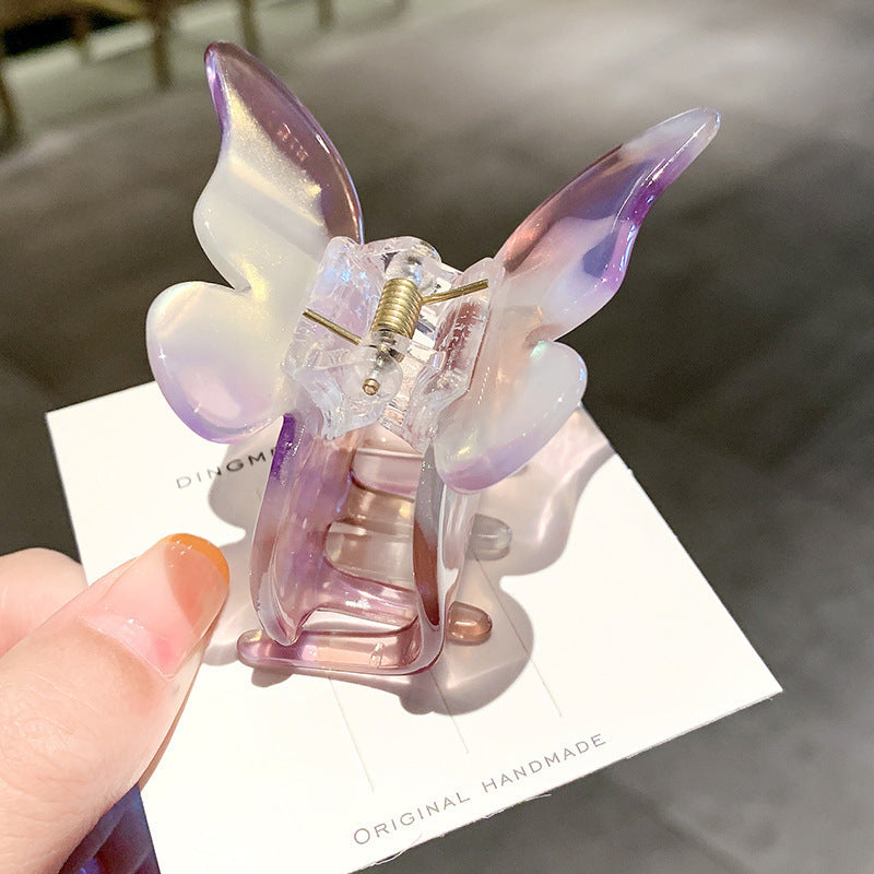 Best Hair Clip Female Korean Ins Back Head Color Butterfly Catch Clip