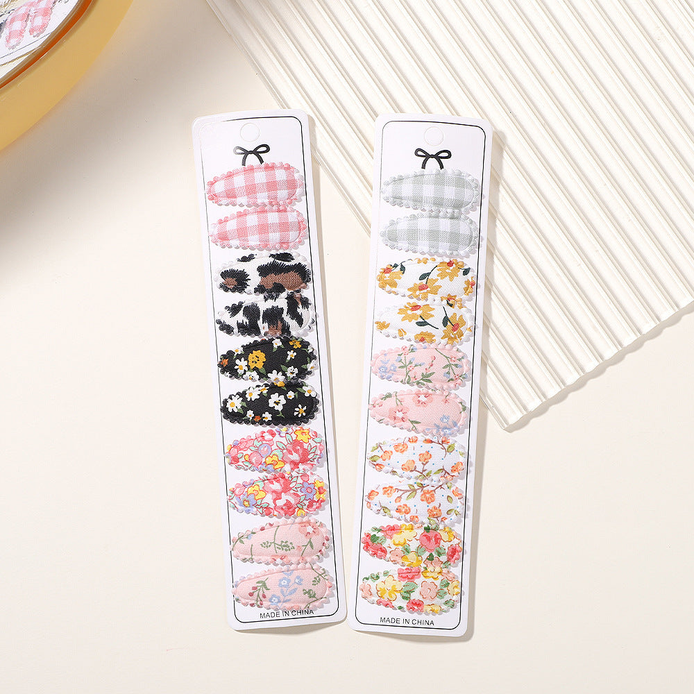 Children's Small Size BB Clip Fabric Embroidery Hair Clip