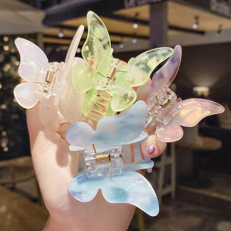 Best Hair Clip Female Korean Ins Back Head Color Butterfly Catch Clip
