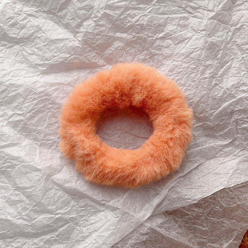 Cute Plush Intestine Hair Ring  Scrunchies  Girls' Hair Accessories