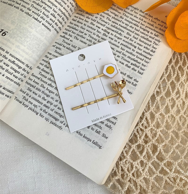 Japanese side clip bangs clip hair ornament