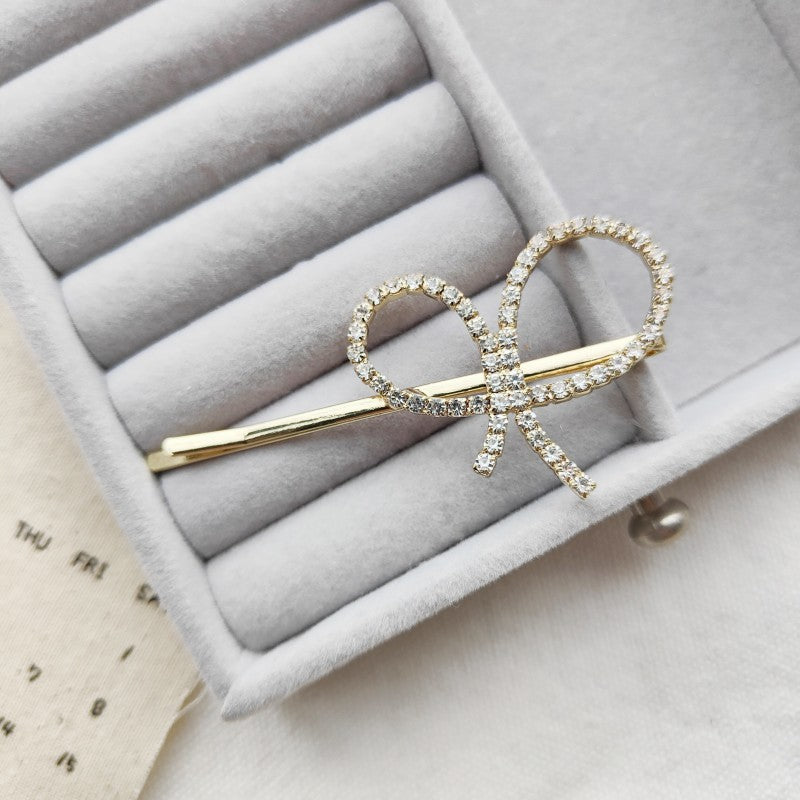 Rhinestone Butterfly Barrettes Temperament Fringe Bobby Pin