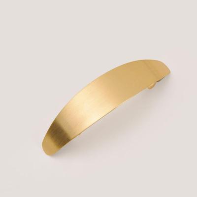 Geometric Metal Brushed Barrettes Spring Clip