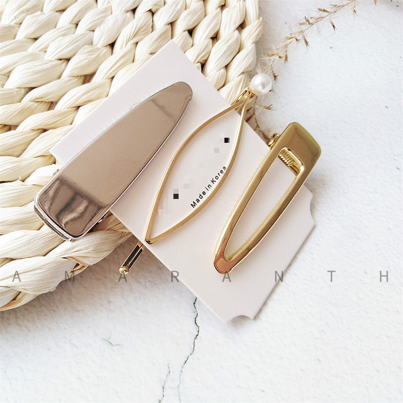 Braided Pearl Hair Clip