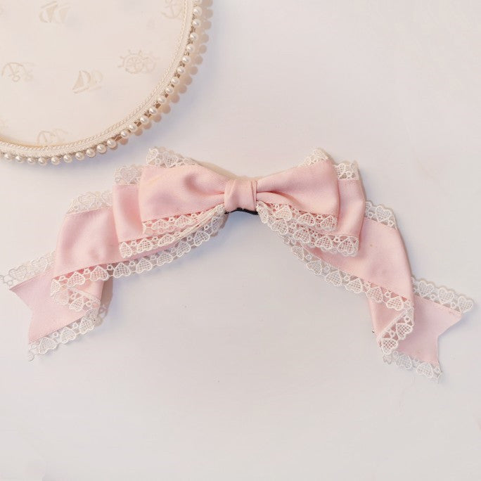 Versatile Lolita Lace Bow Hairband Hair Clip