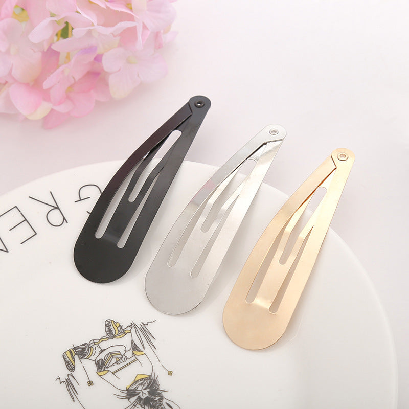 Water Drop Clip BB Clip Gold Swimming Black Nickel Color Bow Handmade Hair Accessories