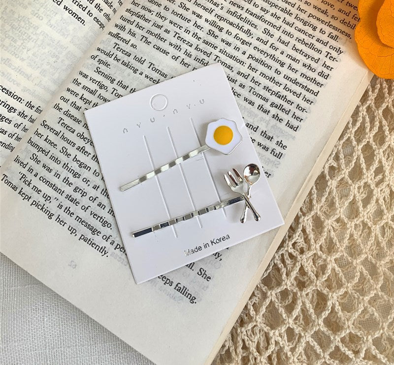 Japanese side clip bangs clip hair ornament