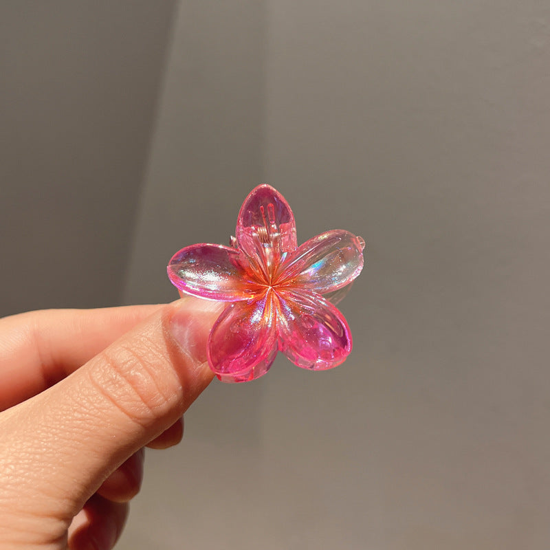 Plating Color Transparent Egg Bauhinia Barrettes Women's