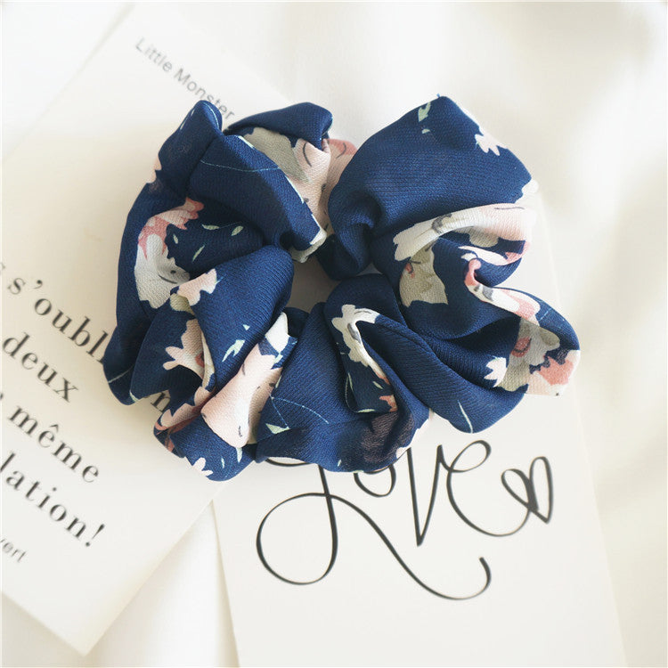 Spring and summer chiffon large intestine circle hair ring women