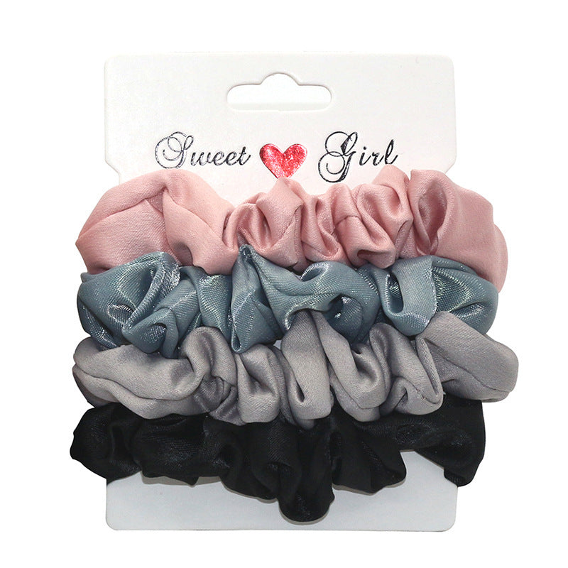 Flannel large intestine hair ring set