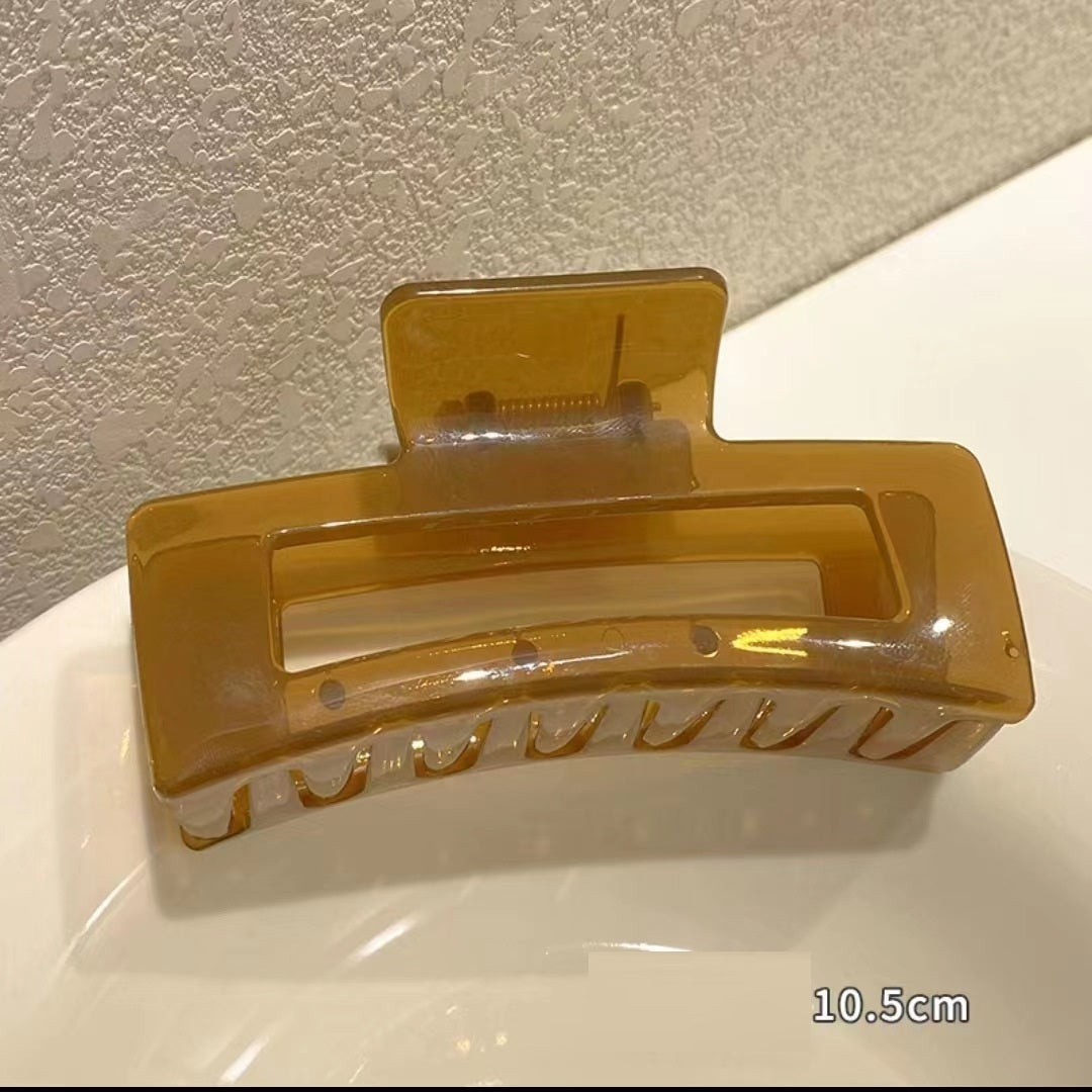 Acrylic Oversized Jelly Palette Hair Shark Clip