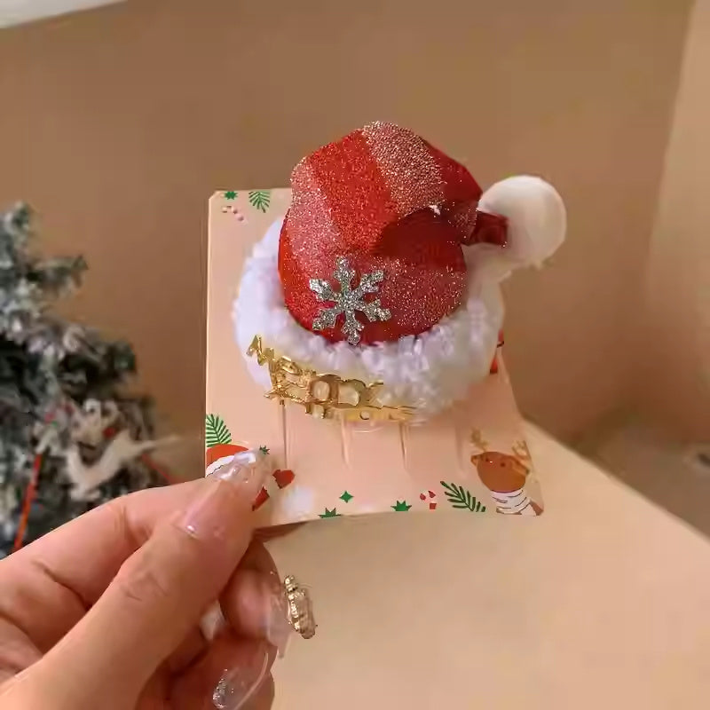Hat Barrettes Cute Girly Heart