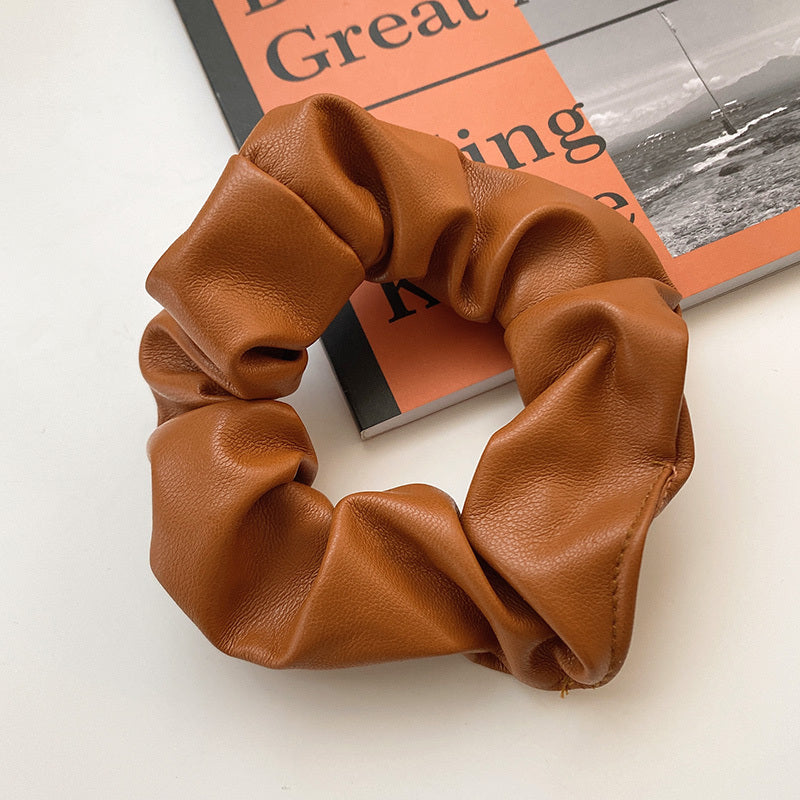 Leather Pig Large Intestine Hair Ring Female Summer Net Red
