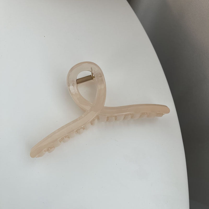 Acrylic Oversized Jelly Palette Hair Shark Clip