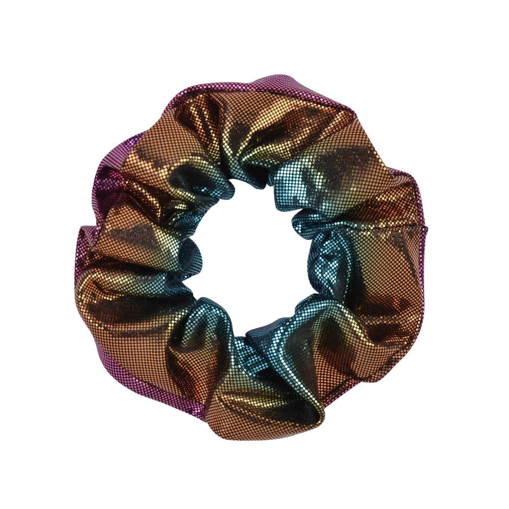 16 Color Laser Cloth Hair Ring Bronzing Two-tone Gradient Pork Intestine Circle Head Flower