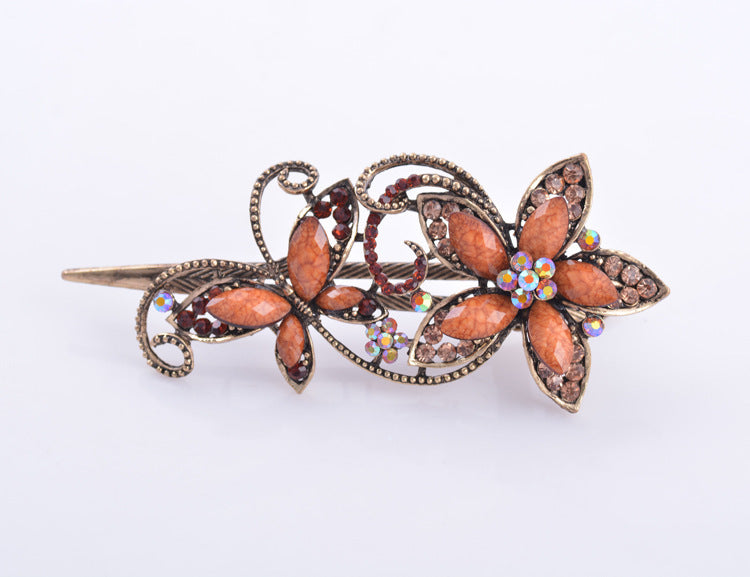 Best style retro resin butterfly dish hair clip