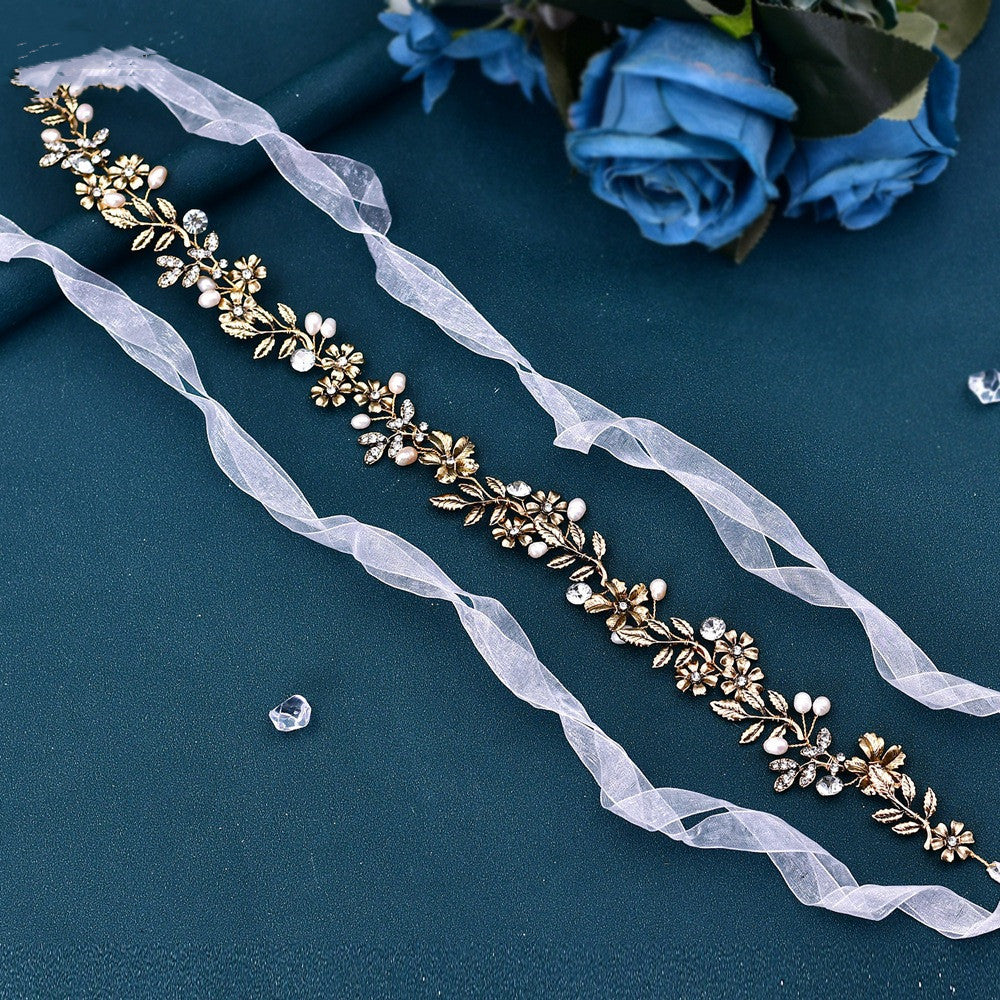 Best Freshwater Pearl Leaf Design Hair Band