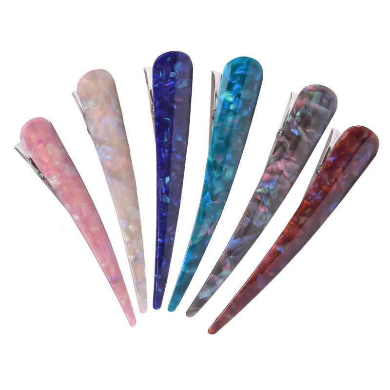 Acrylic hair accessories with long horn clip