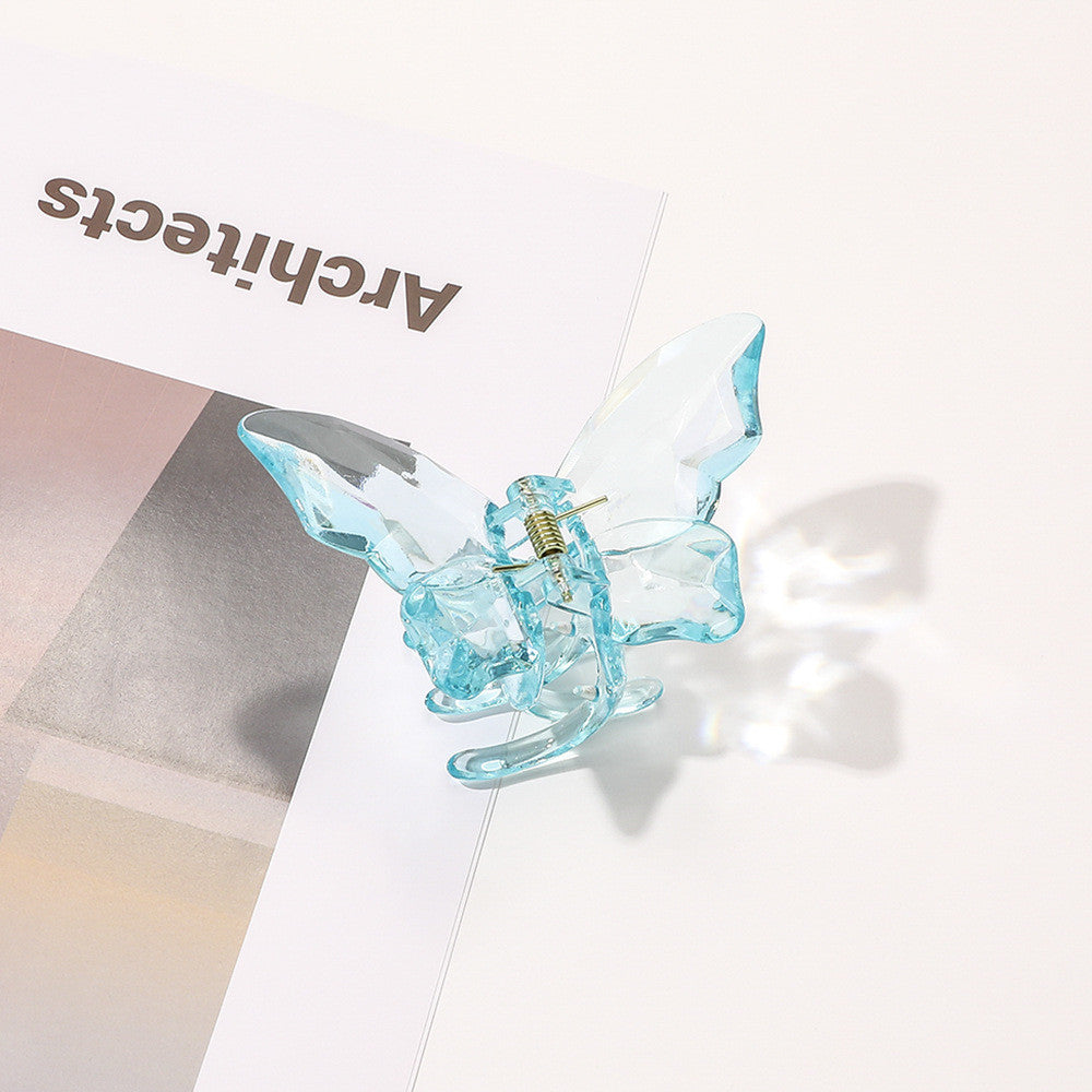 Women's Fashion Transparent Butterfly Barrettes