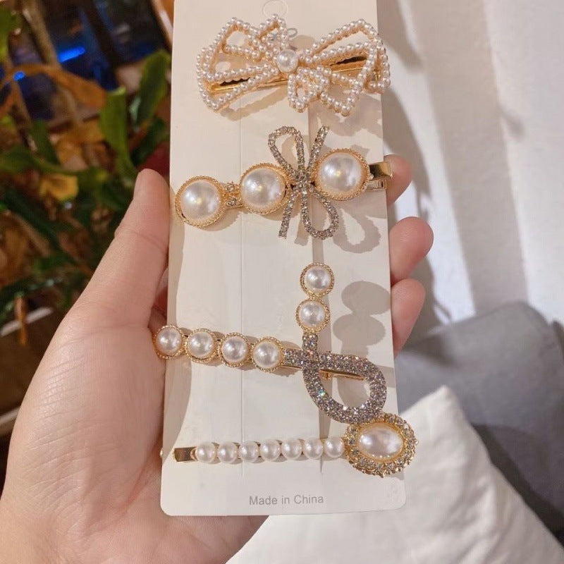 Flower 8 Barrettes Cute Pentagram Clip