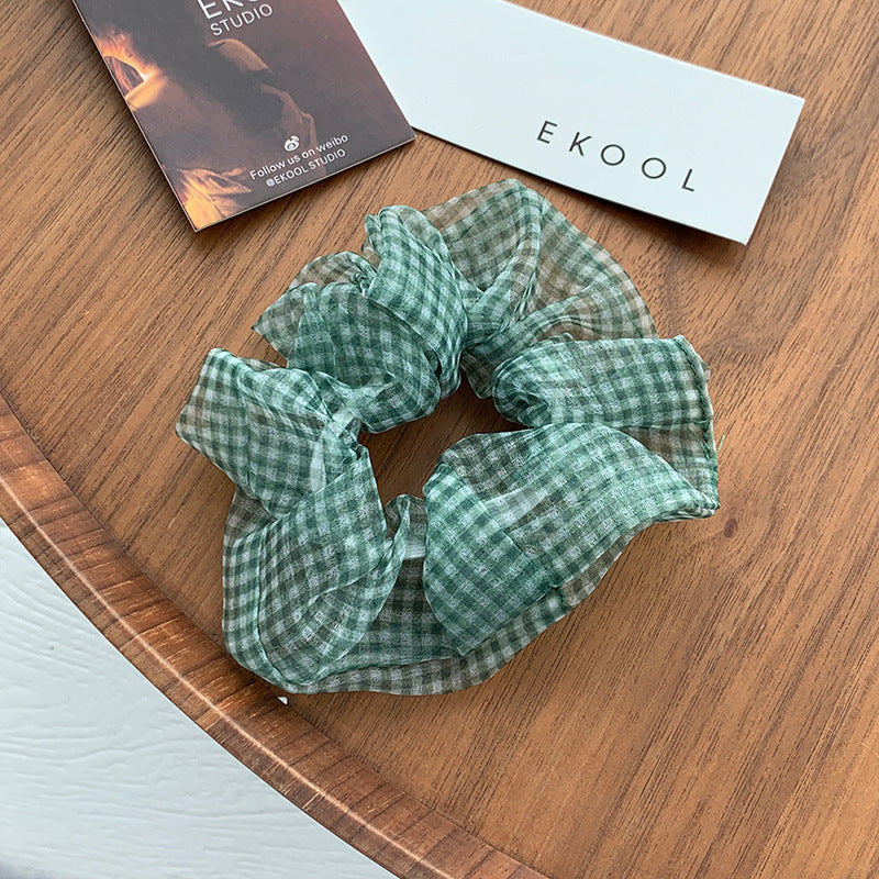 Intestine hair ring Ins Lattice System Simple Medium Scrunchies
