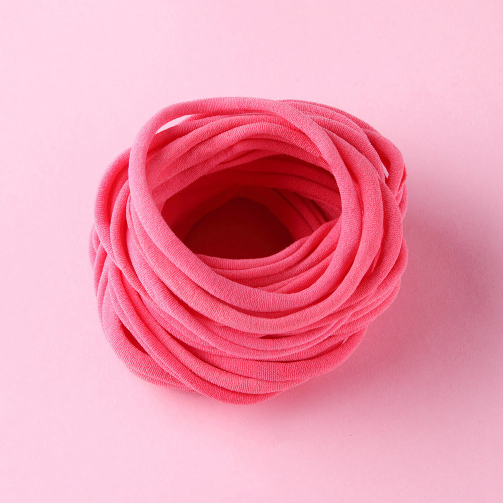 INS Seamless Nylon Fine Hair Band Children's Hair Ring Handmade DIY Baby Headband