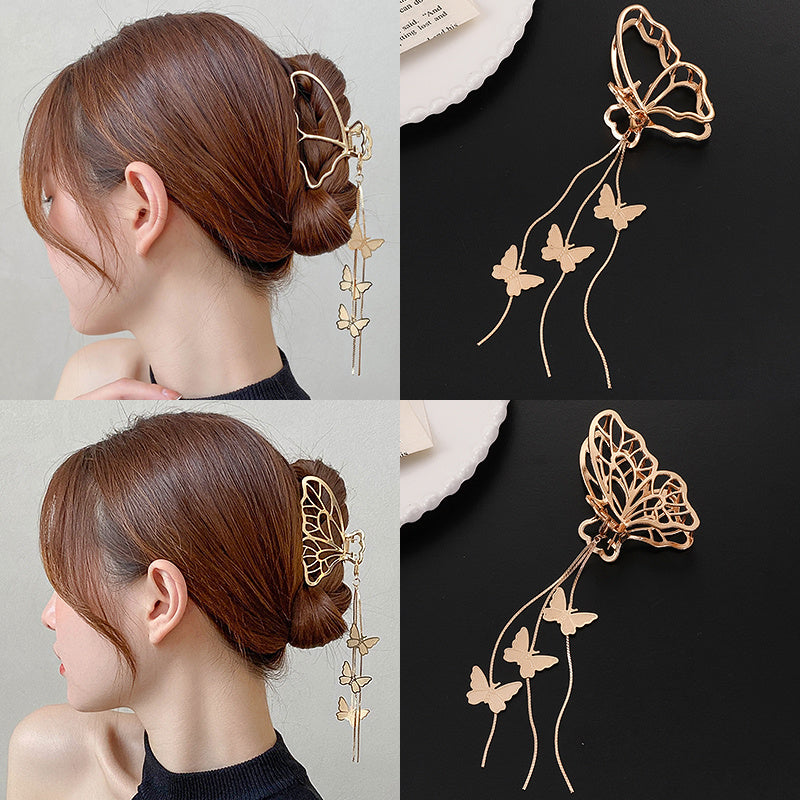 Shark Clip Hair Headdress At The Back Of The Hair Clip