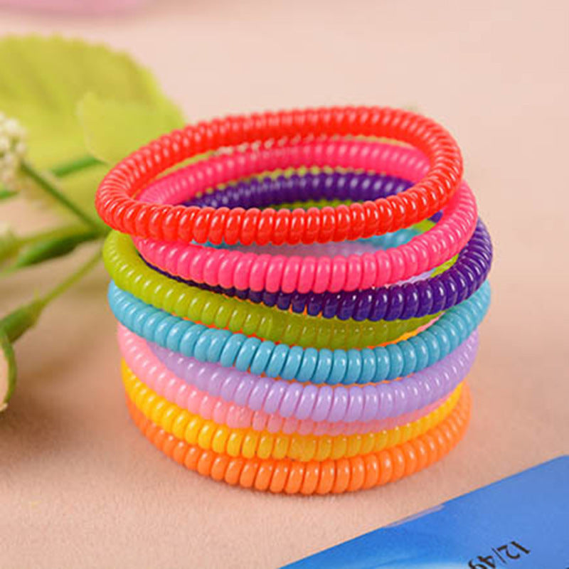 Phone Line Hair Ring High Toughness Ultra-fine Spiral