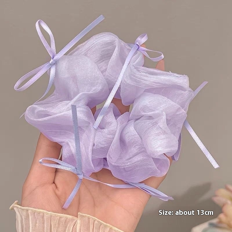 Summer Super Fairy Sweet Lace Large Intestine Hair Ring