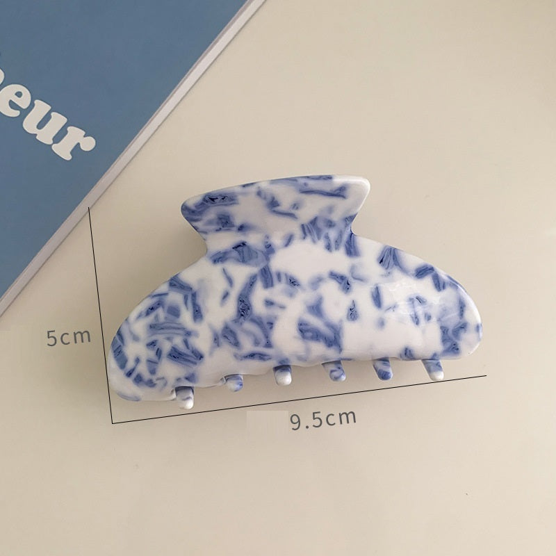 Acetate Plate Catch Clip Back Head Dish Hair Claws