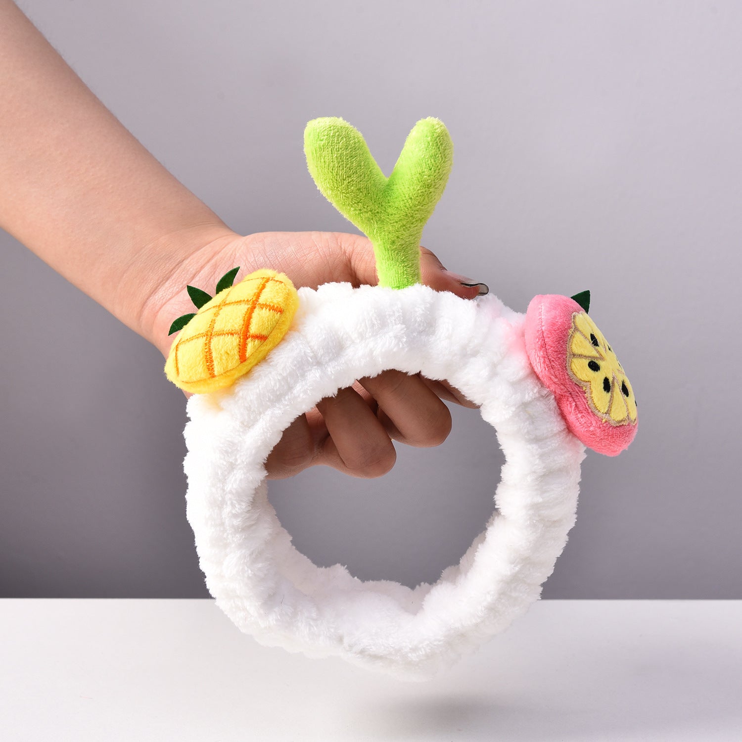 Cartoon Pineapple Bean Sprouts Grass Hair Ring Women's Raw Face Wash Makeup Headband