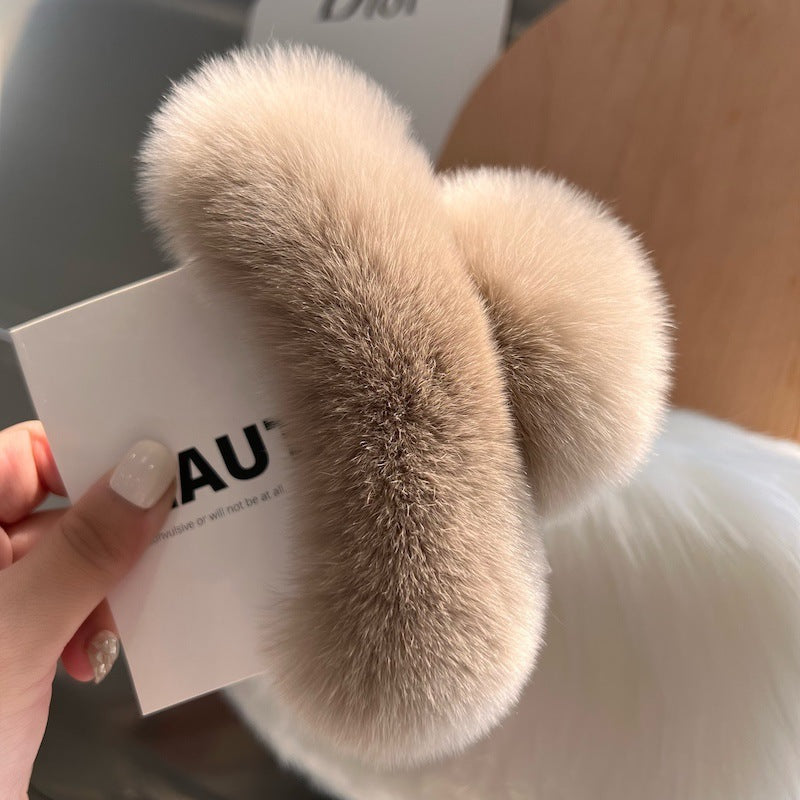 Best Korea Real Otter Hair Hair Clip Female