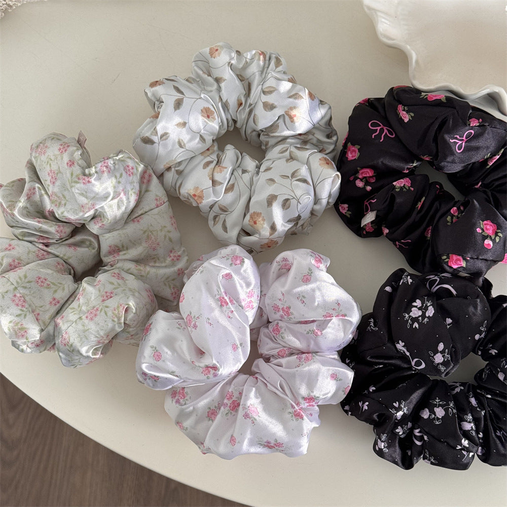 Floral Pillow Hair Ring High Elasticity