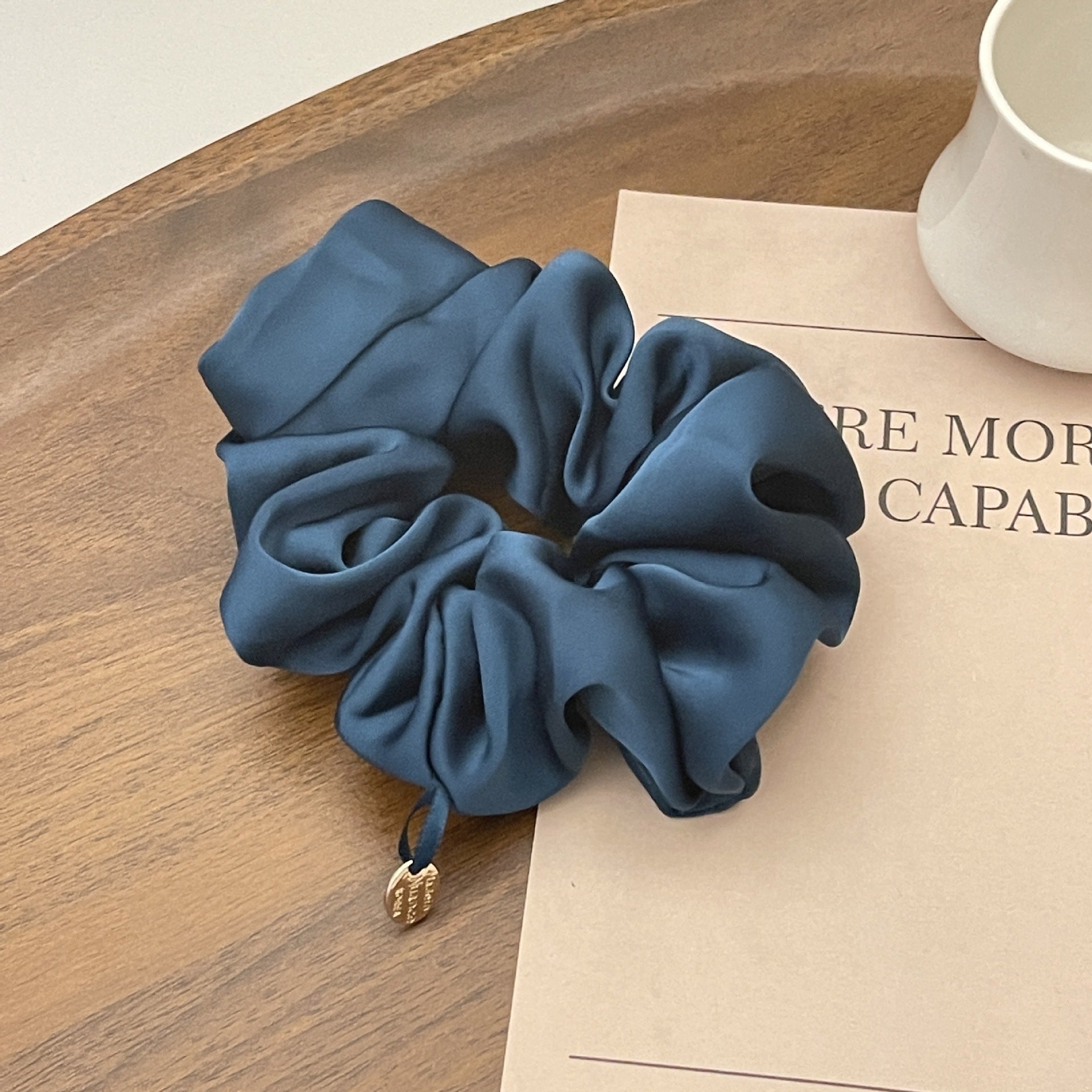Simple High-quality Satin Large Intestine Hair Ring